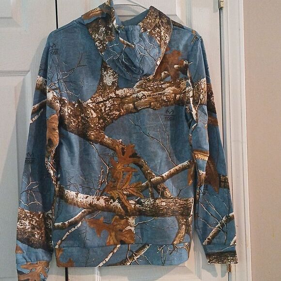 Realtree Edge Blue Stone Outdoor sweatshirt Hoodie Sz S NWT - Picture 6 of 7